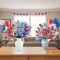 16-Bundle 4th of July Artificial Baby’s Breath Flowers – Red, White & Blue Silk Patriotic Flowers for Memorial Day, Independence Day Table Centerpieces & Home Decor